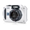 Zestaw aparatu kompaktowego Kodak PixPro WPZ2 w kolorze białym + karta SD 16 GB – wodoodporny do głębokości 15 m