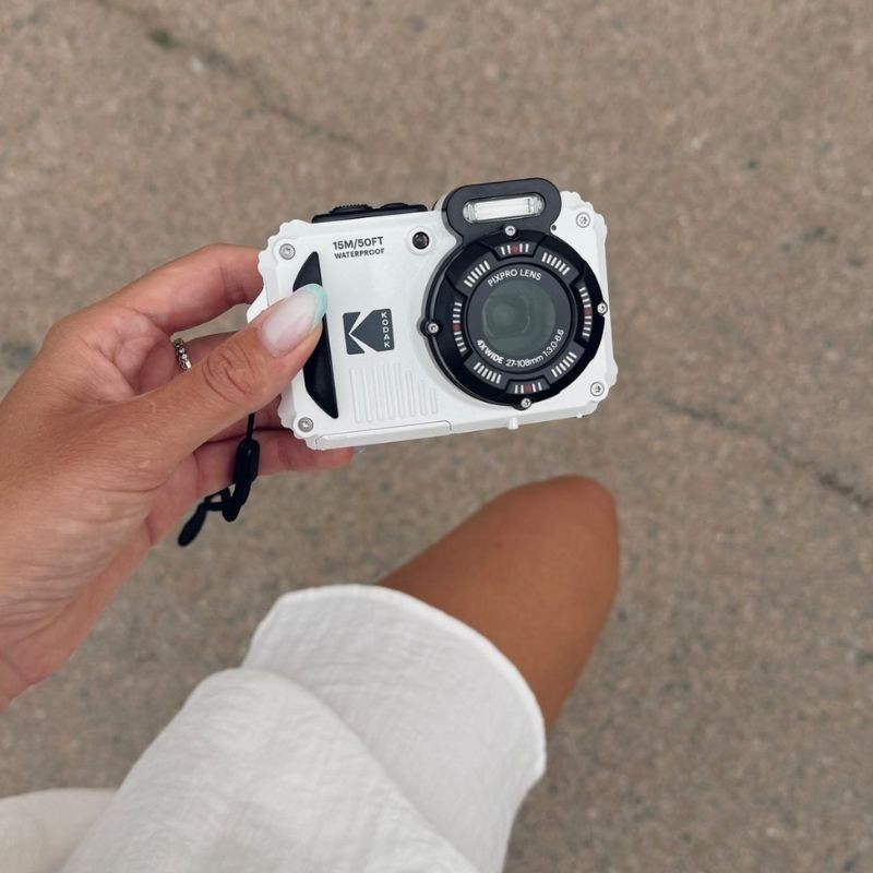 Pack Compact Camera Kodak PixPro WPZ2 Blanc + Carte SD 16Go - Waterproof 15m