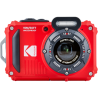 Pacchetto fotocamera compatta Kodak PixPro WPZ2 rossa + scheda SD da 16 GB - Impermeabile fino a 15 m