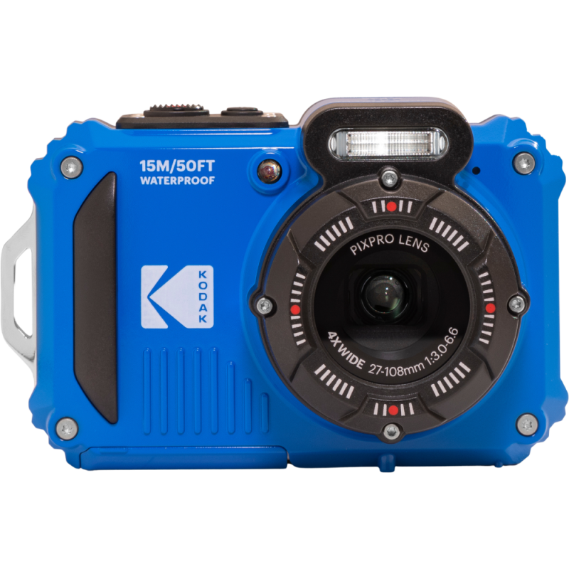 Kodak PixPro WPZ2 Compact Camera Bundle (Blue) + 16GB SD Card - Waterproof to 15m