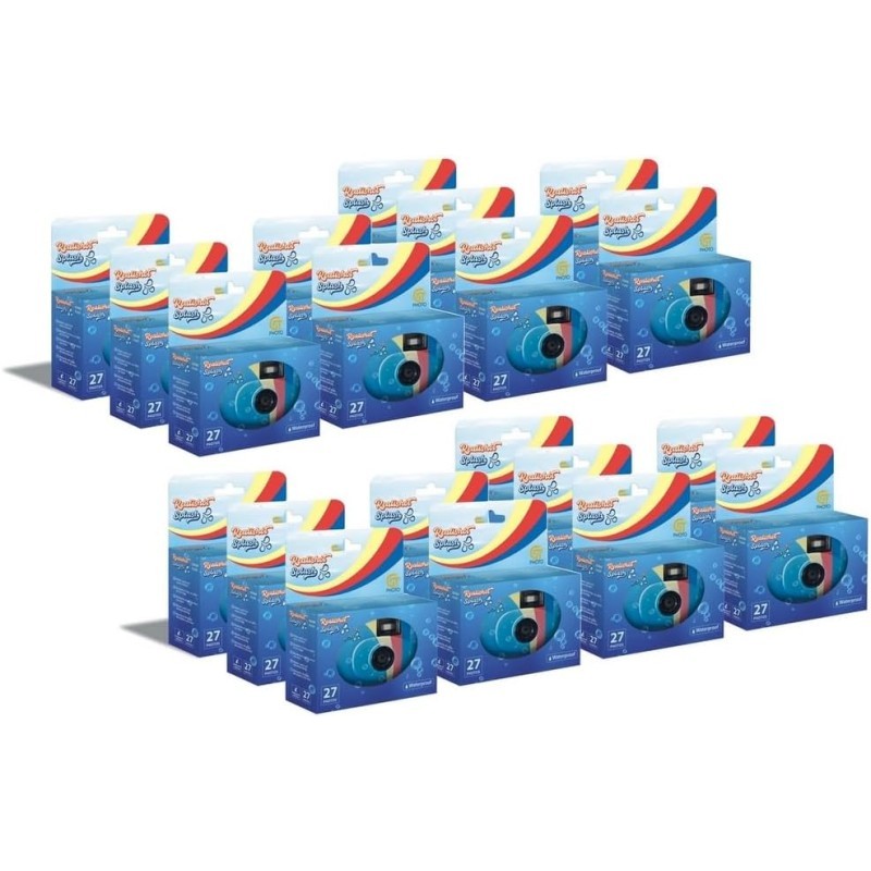 Pack de 20 Realishot Splash - Cámaras desechables resistentes al agua hasta 6 m