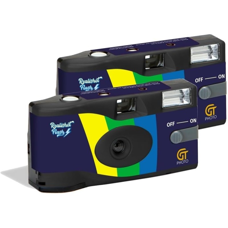 2er-Pack Einwegkameras mit Blitz | Realishot Flash