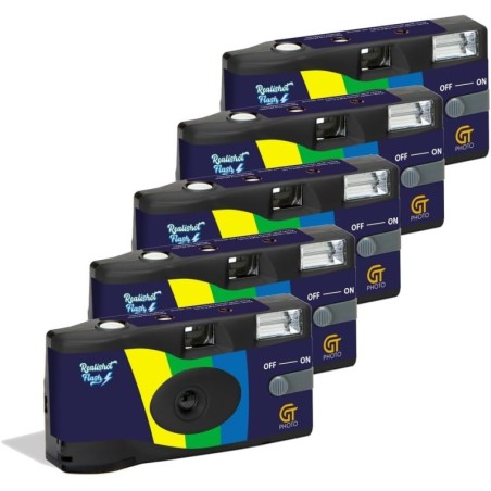 5-Pack Disposable Film Cameras with Flash | Realishot Flash