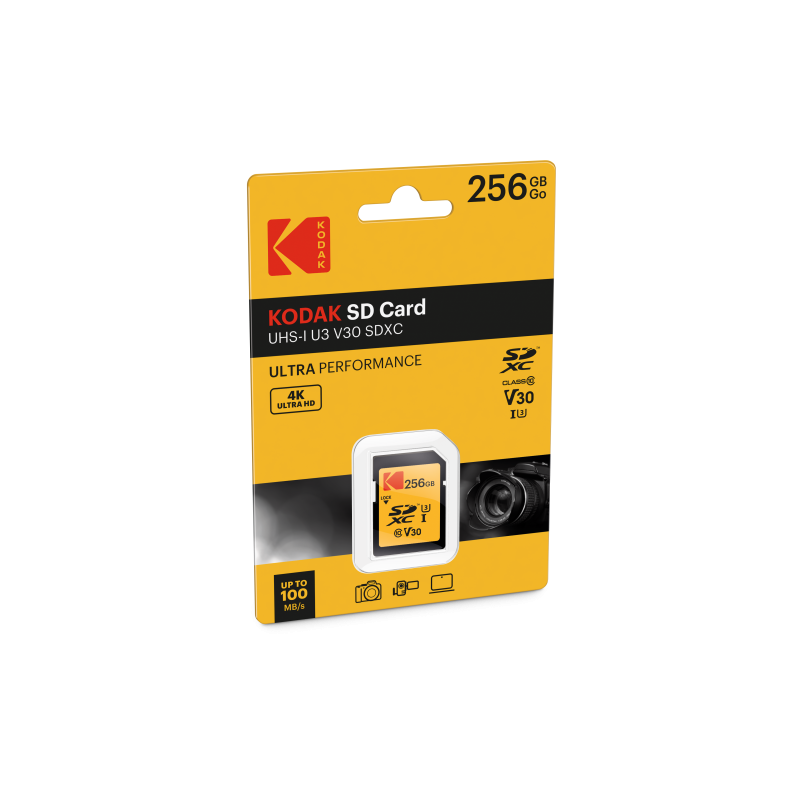 Karta pamięci Kodak 128 GB SDXC UHS-I U3 V30 Ultra | 4K i szybka seria zdjęć