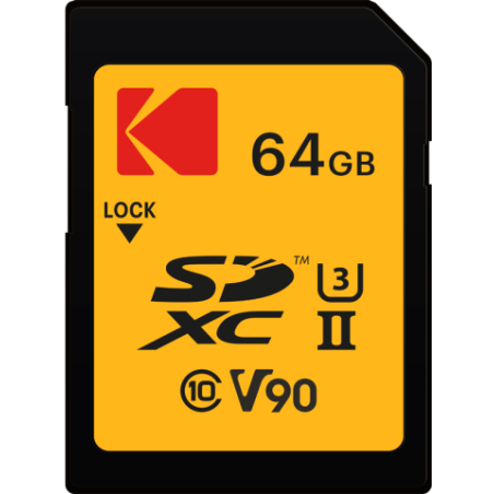Kodak 64 GB,128GB & 256GB SD UHS-II U3 V90 Ultra Pro Memory Card