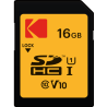 Tarjeta de Memoria SD Kodak UHS-I U1 V10 Premium Performance – 16GB, 32GB