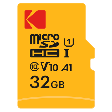 Kodak UHS-I U1 V10 Premium Performance microSD Memory Card with SD adapter – 16GB, 32GB, 64 GB, 128 GB