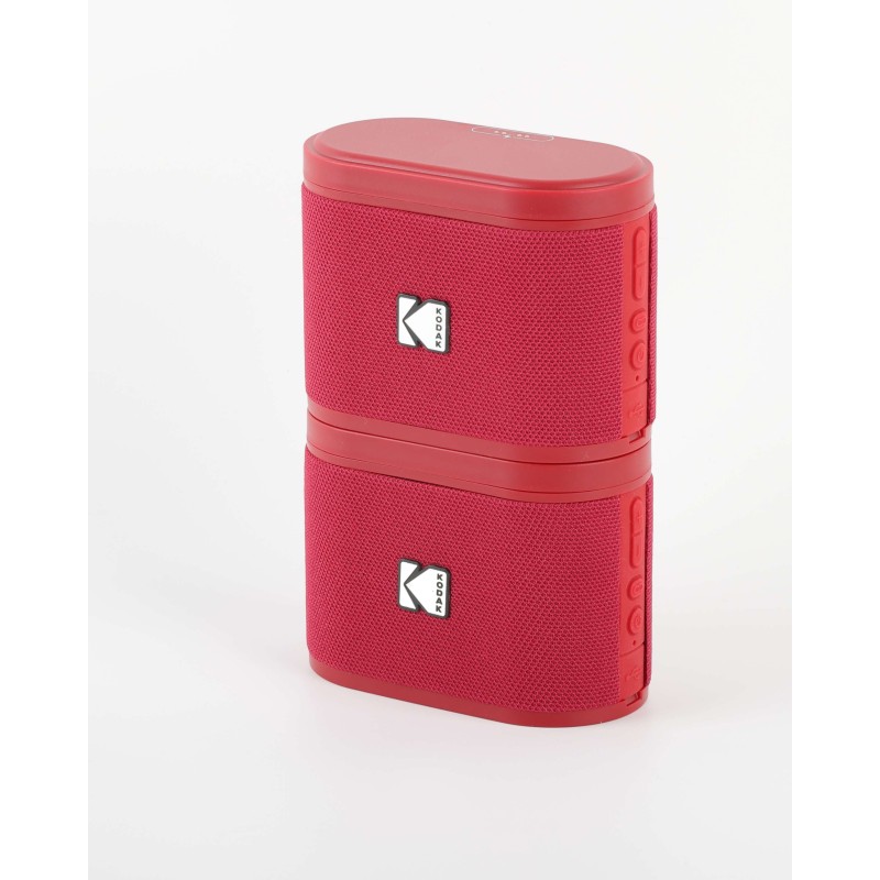 Pack de 2 Mini Enceintes Colorées et Portables Bluetooth Kodak Soundbrix