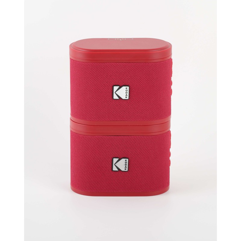 Pack de 2 Mini Enceintes Colorées et Portables Bluetooth Kodak Soundbrix