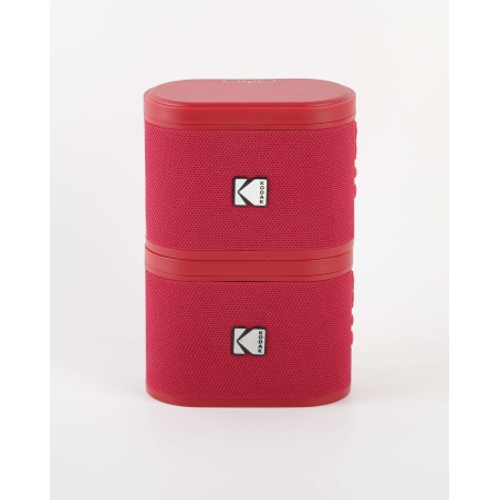 Pack de 2 Mini Enceintes Colorées et Portables Bluetooth Kodak Soundbrix