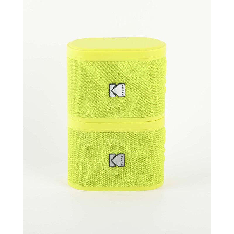 Pack de 2 Mini Enceintes Colorées et Portables Bluetooth Kodak Soundbrix