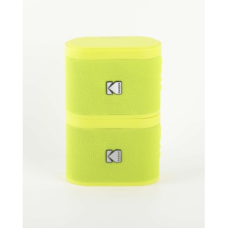 Pack de 2 Mini Enceintes Colorées et Portables Bluetooth Kodak Soundbrix