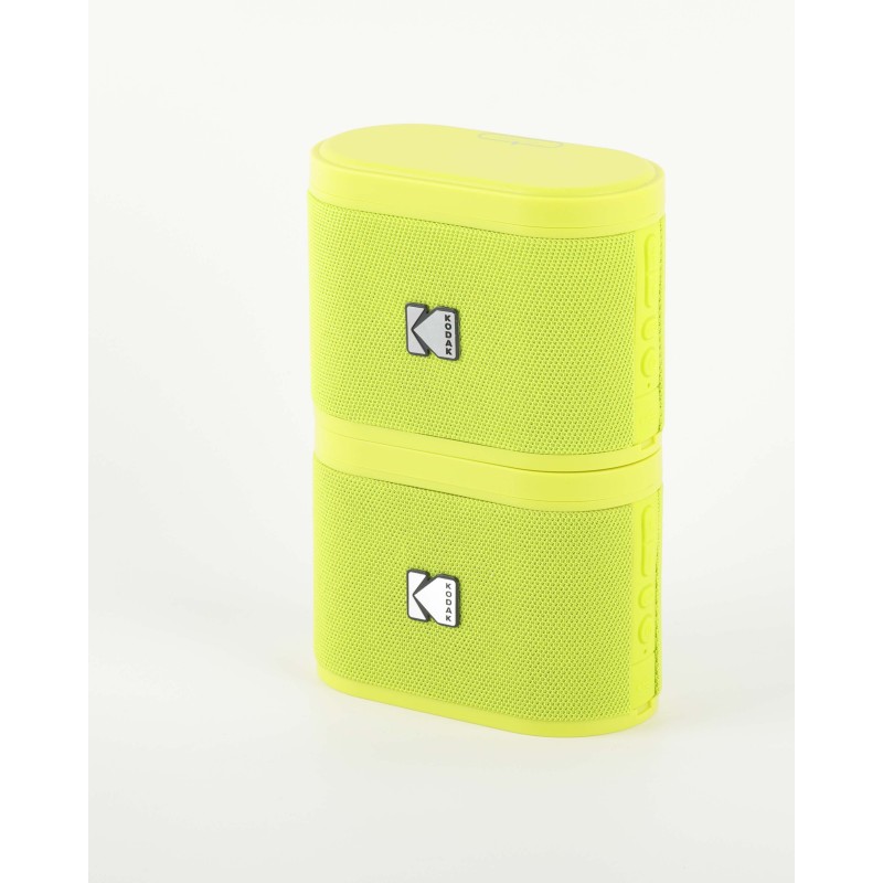 Pack de 2 Mini Enceintes Colorées et Portables Bluetooth Kodak Soundbrix