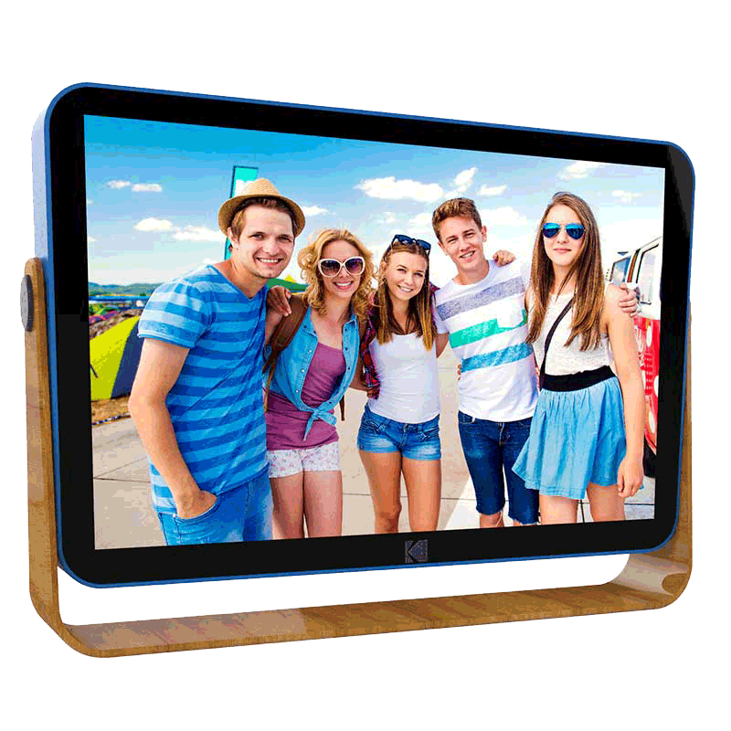 Cadre photo numérique Kodak RWF-108V Wifi - Mémoire interne 32Go Bleu