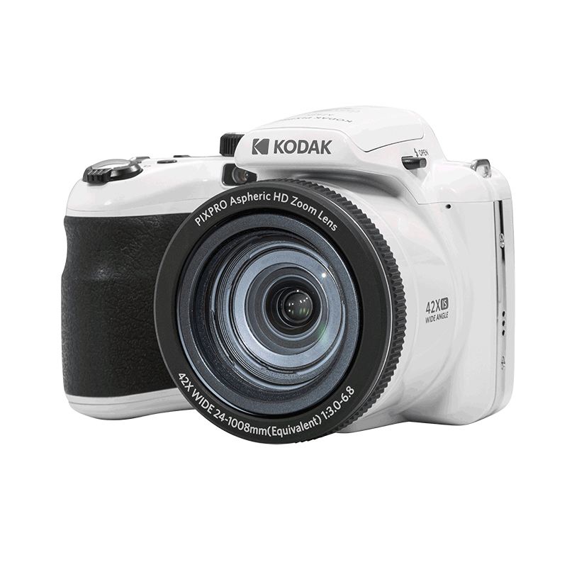 Appareil photo bridge Kodak PixPro AZ425 - Zoom Optique 42X Blanc