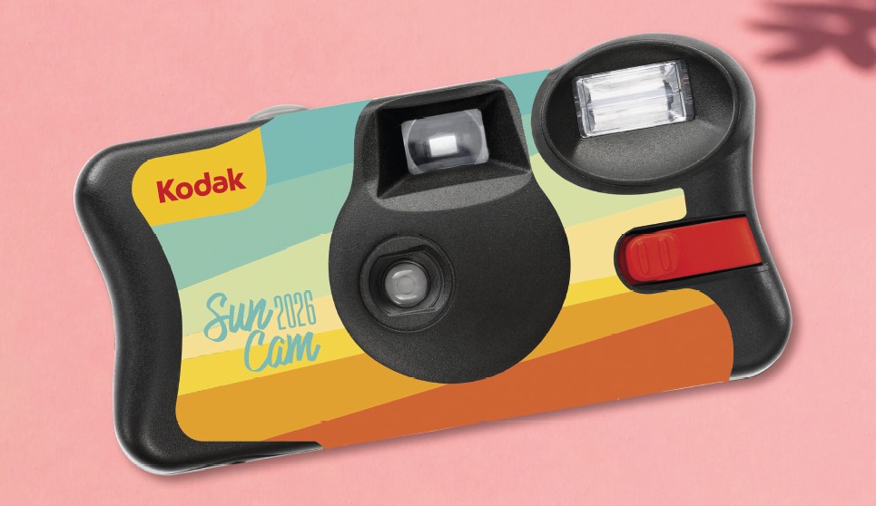 Jetable Kodak Summer Edition – Appareil Photo Jetable 39 Poses, Film 800 ISO, Flash Intégré
