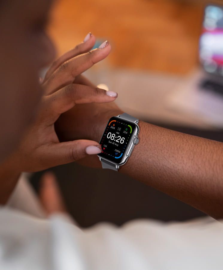 Kodak SW-7203 Montre Connectée Bluetooth - Grand Écran 1.85” Tactile & Suivi Santé